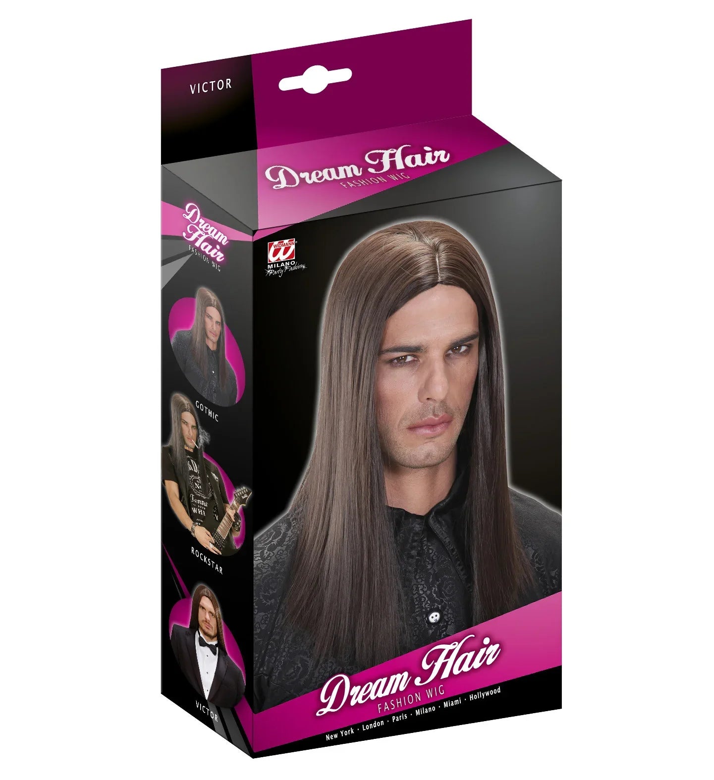 Peluca Larga Castaña para Hombre Pelucas Widmann